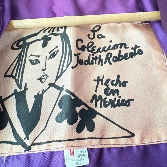 La Colección Judith Roberts Art to Wear Patchwork Multicolor Bomber Jacket Gift - Picture 5 of 16